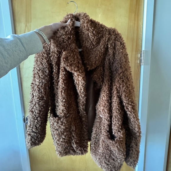 H&M Brown Coat (Jacket) - Size Medium - Picture 4 of 10